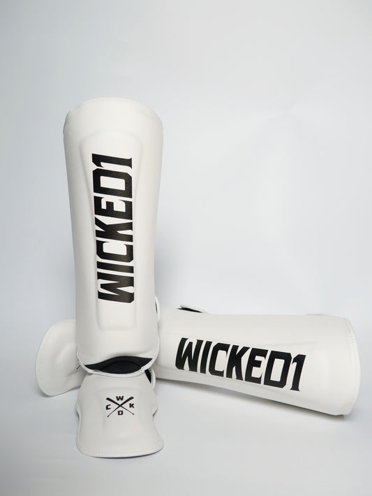Wicked1 Shinguards White